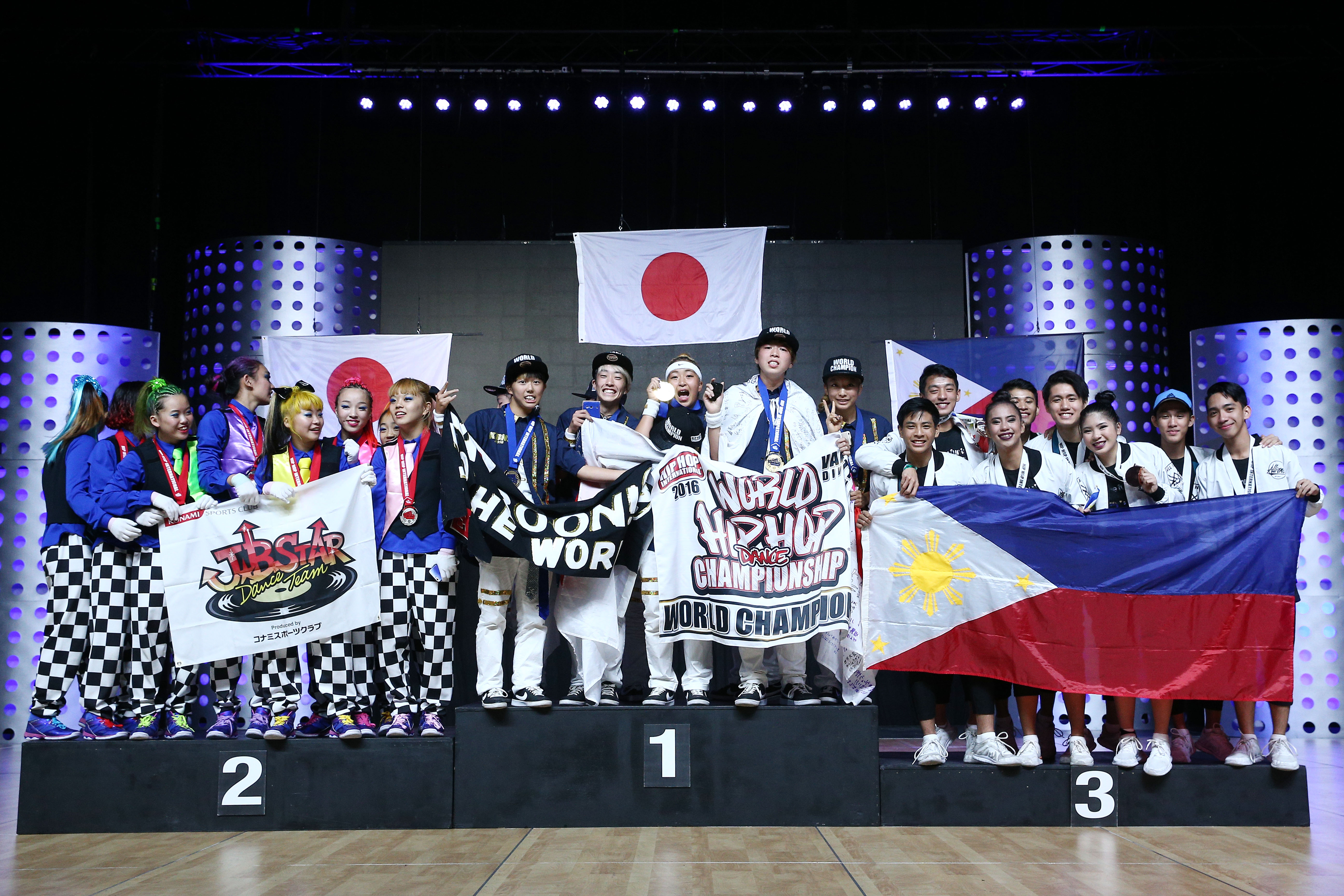 Hip-hop dance crews from Japan and New Zealand repeat as world champions
