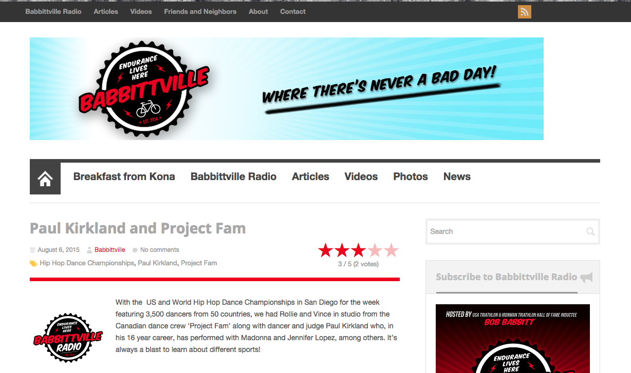 HHI on Paul Kirkland and Project Fam